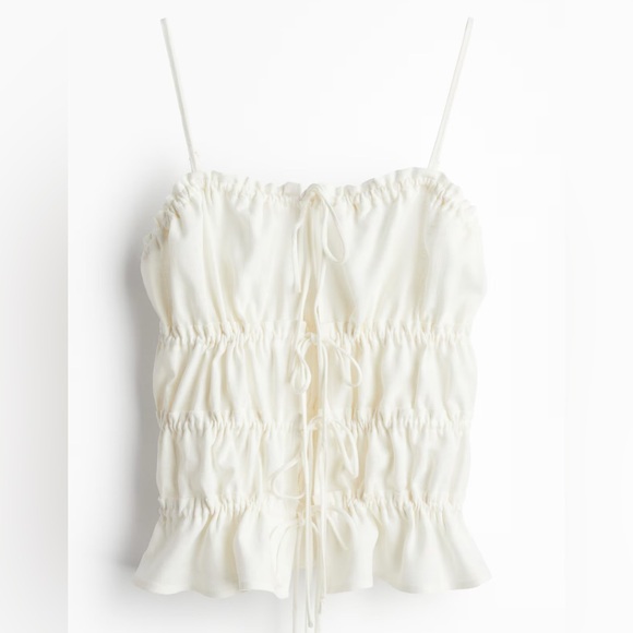 H&M Divided DRAWSTRING-DETAIL CAMISOLE TOP - Picture 1 of 10